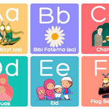 Colourful AhlulBayt Alphabet Flashcards