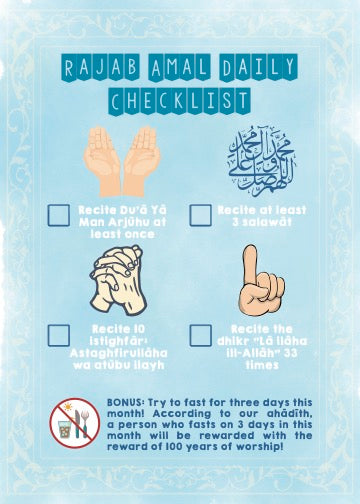 Rajab Children's Checklist