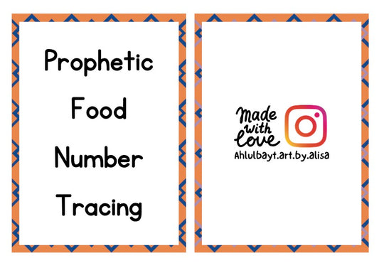 Tracing Cards 1-10 with Prophetic Inspired Foods