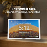 Ahlbyt Portal showing time and prayer information with text 'The future is here. Iconic.