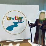 Holy Prophet puzzle piece with a 'Kawthar Kids' logo in the background