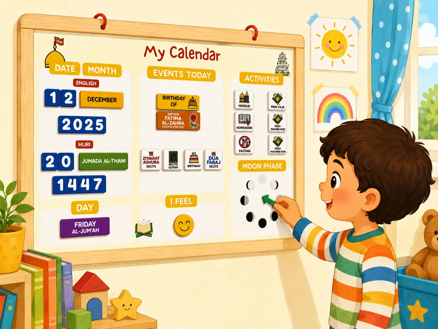 10 Ways to Use the Magnetic Tokens in Your Shia Islamic Calendar Planner