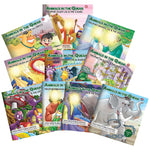 Collection of children's books titled 'Animals in the Quran' with colorful illustrations on a white background.