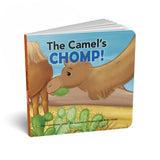 Children's book titled 'The Camel's Chomp!' with a camel illustration on the cover.