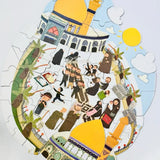 Between The Two Shrines Jigsaw Puzzle