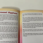 Open book with text on personal hygiene