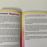 Open book with text on personal hygiene