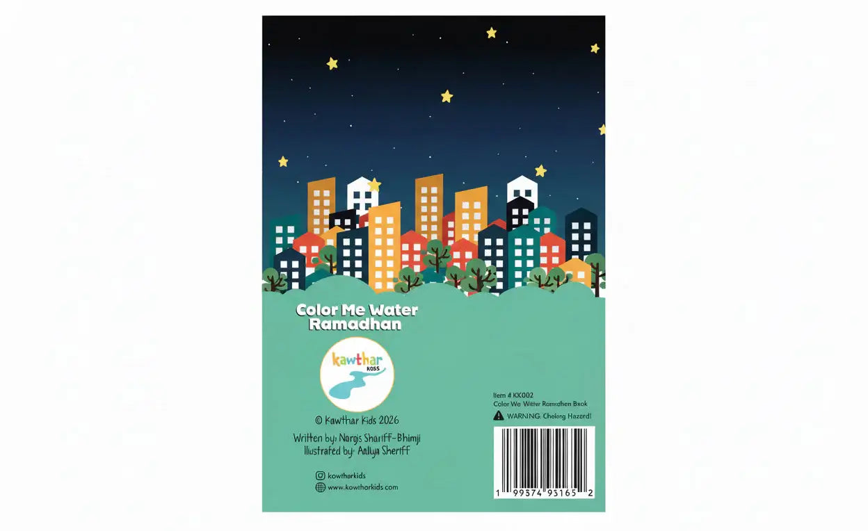 Color Me Water Ramadhan Water Painting Book for Kids | Mess-Free Islamic Activity ...