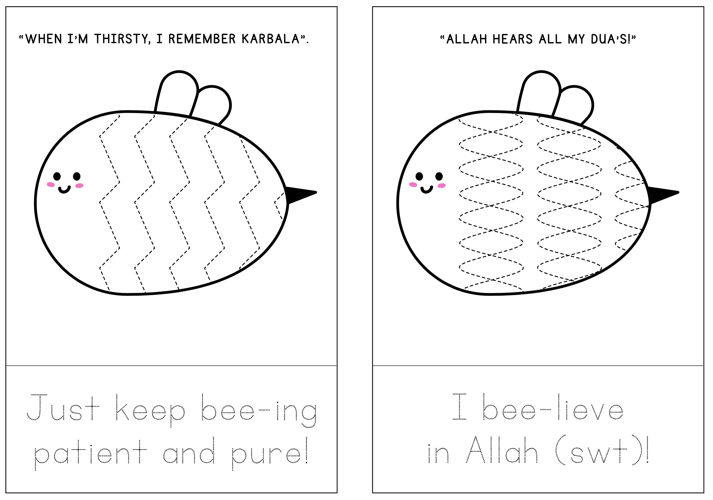 Just Keep Bee-ing a Karbalai - Muharram Activity Book