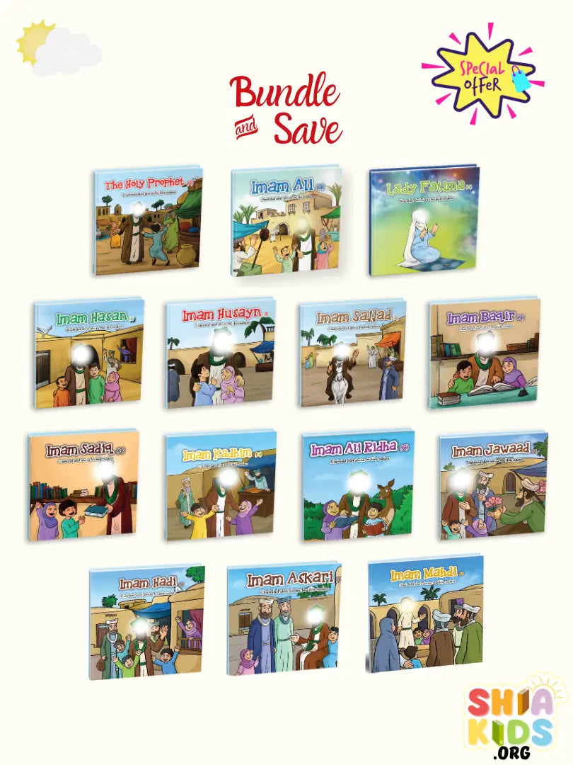 Set of children's books 14 Infallibles series with colorful illustrations on a white background.