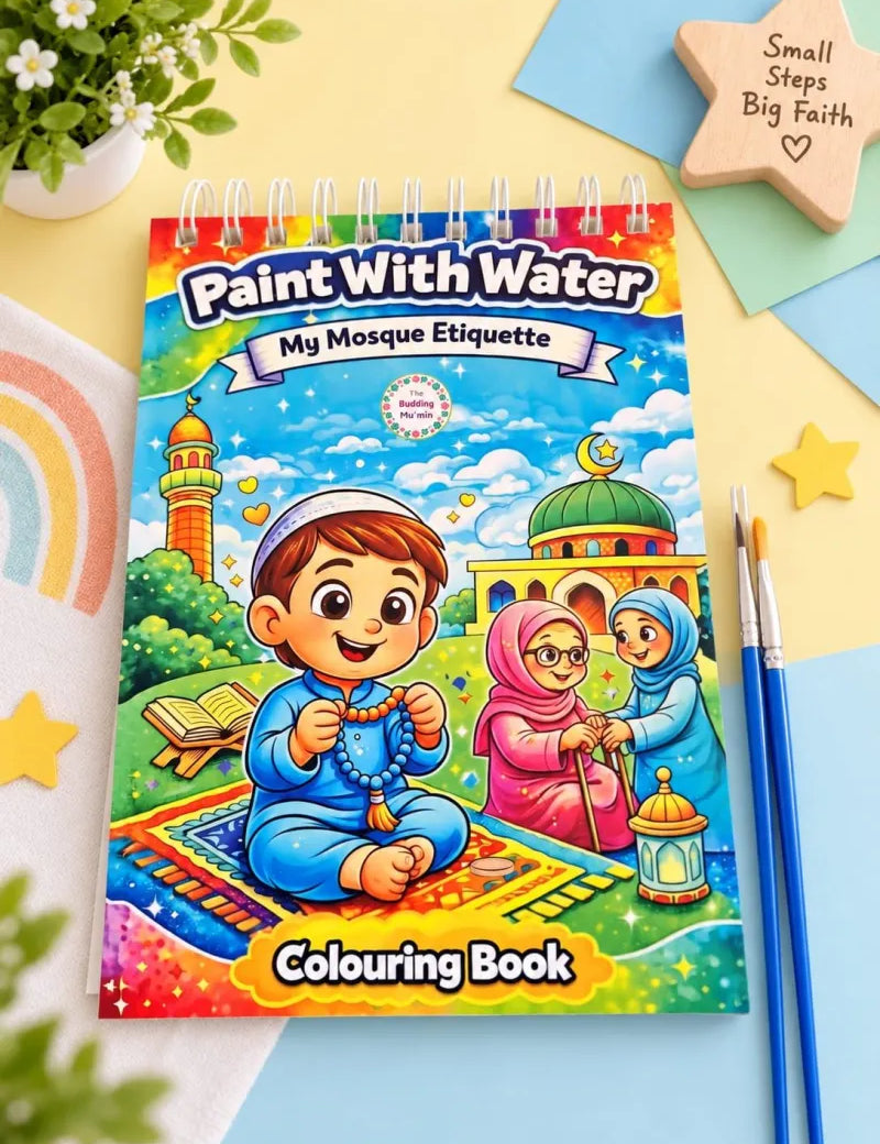 Paint With Water – My Mosque Etiquette Colouring Book