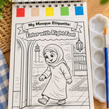 Paint With Water – My Mosque Etiquette Colouring Book