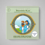 Book cover of 'The Guiding Light: Discovering Allah' by Kisa Kids Publications on a gray background