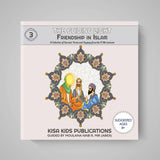 Book cover of 'The Guiding Light: Friendship in Islam' by Kisa Kids Publications on a gray background