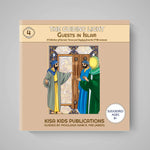Book cover of 'The Guiding Light Guests in Islam' by Kisa Kids Publications on a gray background