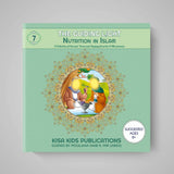 Book cover of 'The Guiding Light: Nutrition in Islam' by Kisa Kids Publications on a gray background