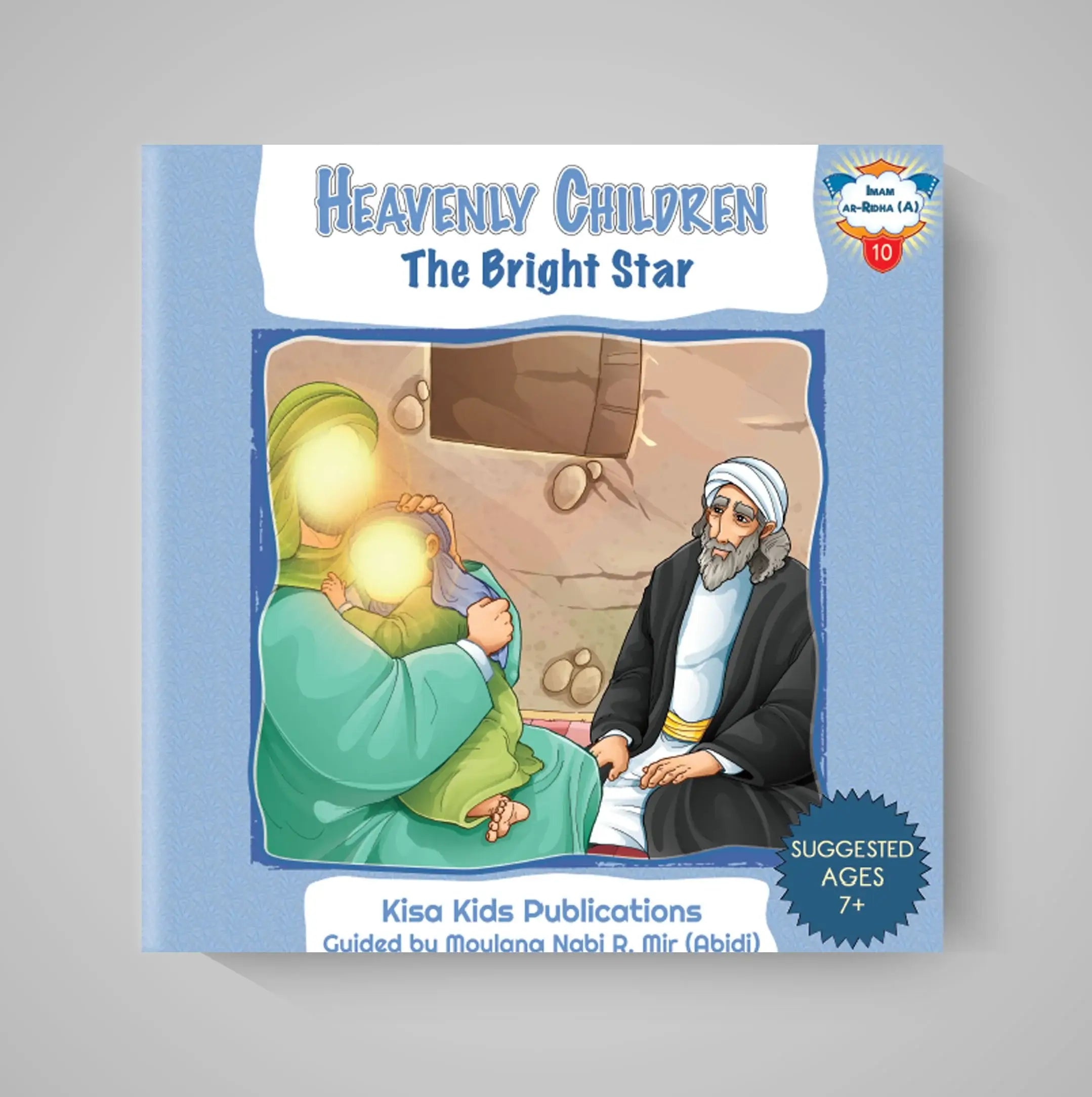 Book cover of 'Heavenly Children: The Bright Star' by Kisa Kids Publications on a gray background