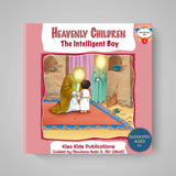 Book titled 'Heavenly Children: The Intelligent Boy' by Kisa Kids Publications on a gray background