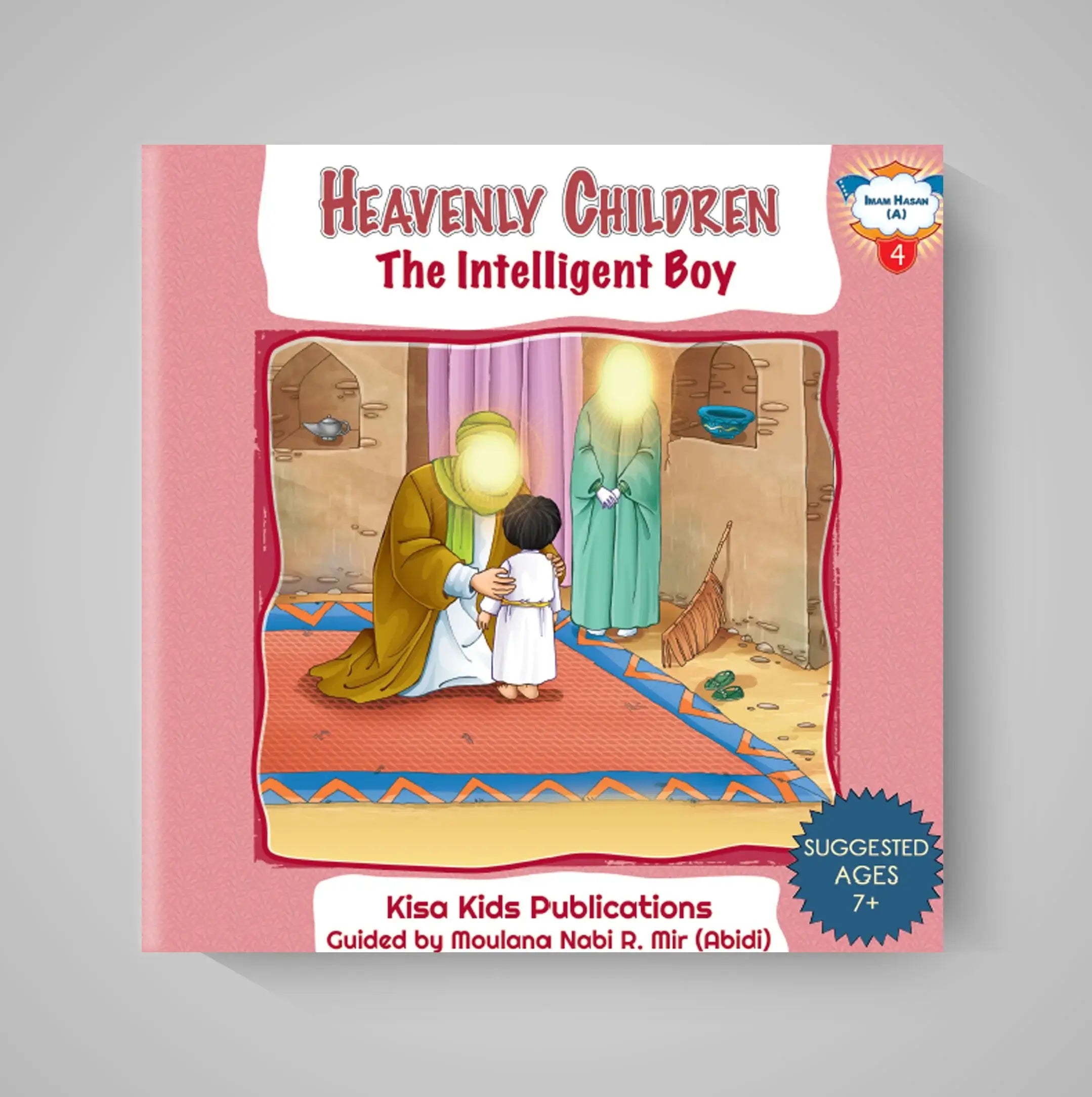 Book titled 'Heavenly Children: The Intelligent Boy' by Kisa Kids Publications on a gray background