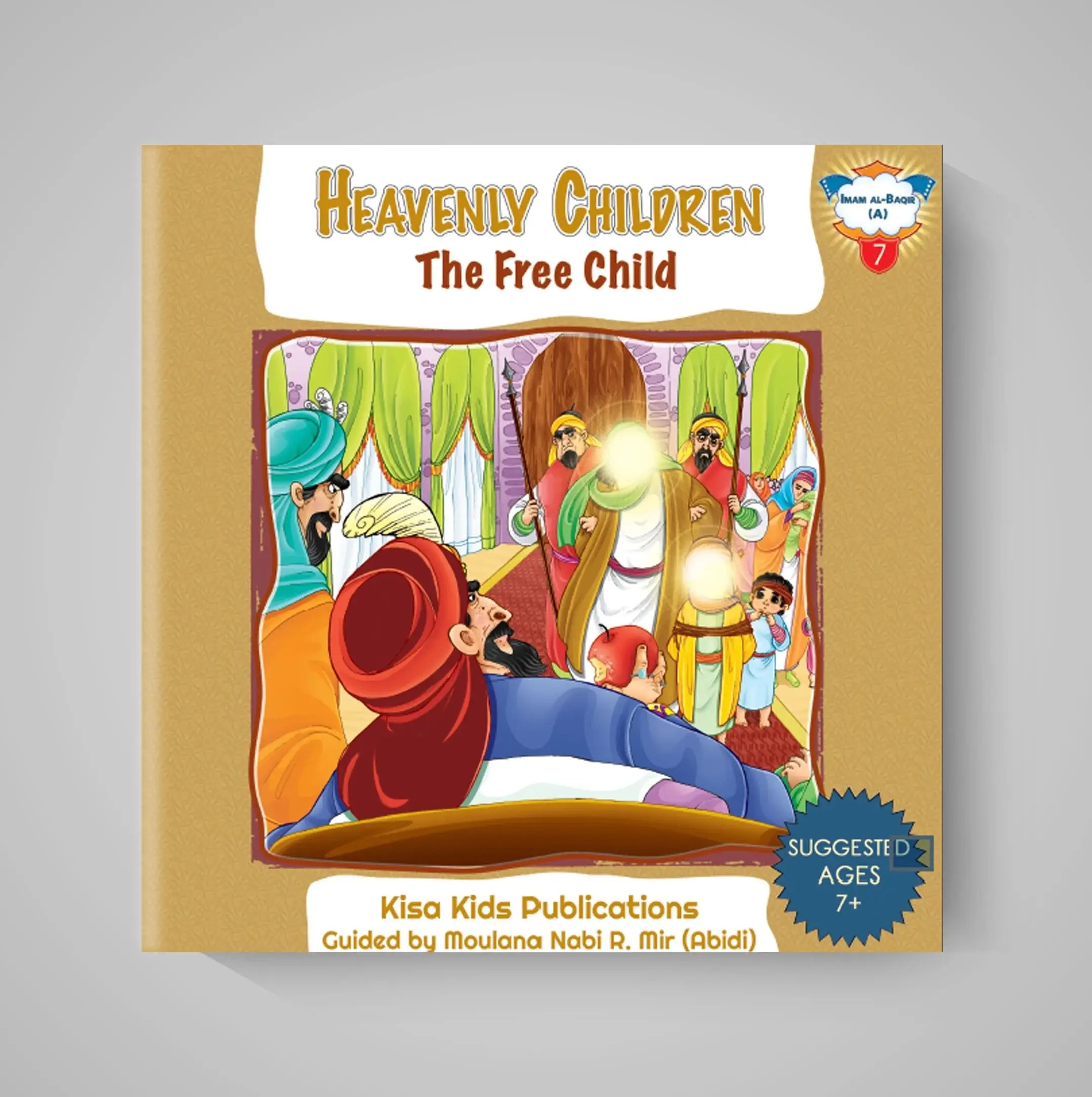 Book cover of 'Heavenly Children: The Free Child' by Kisa Kids Publications on a gray background