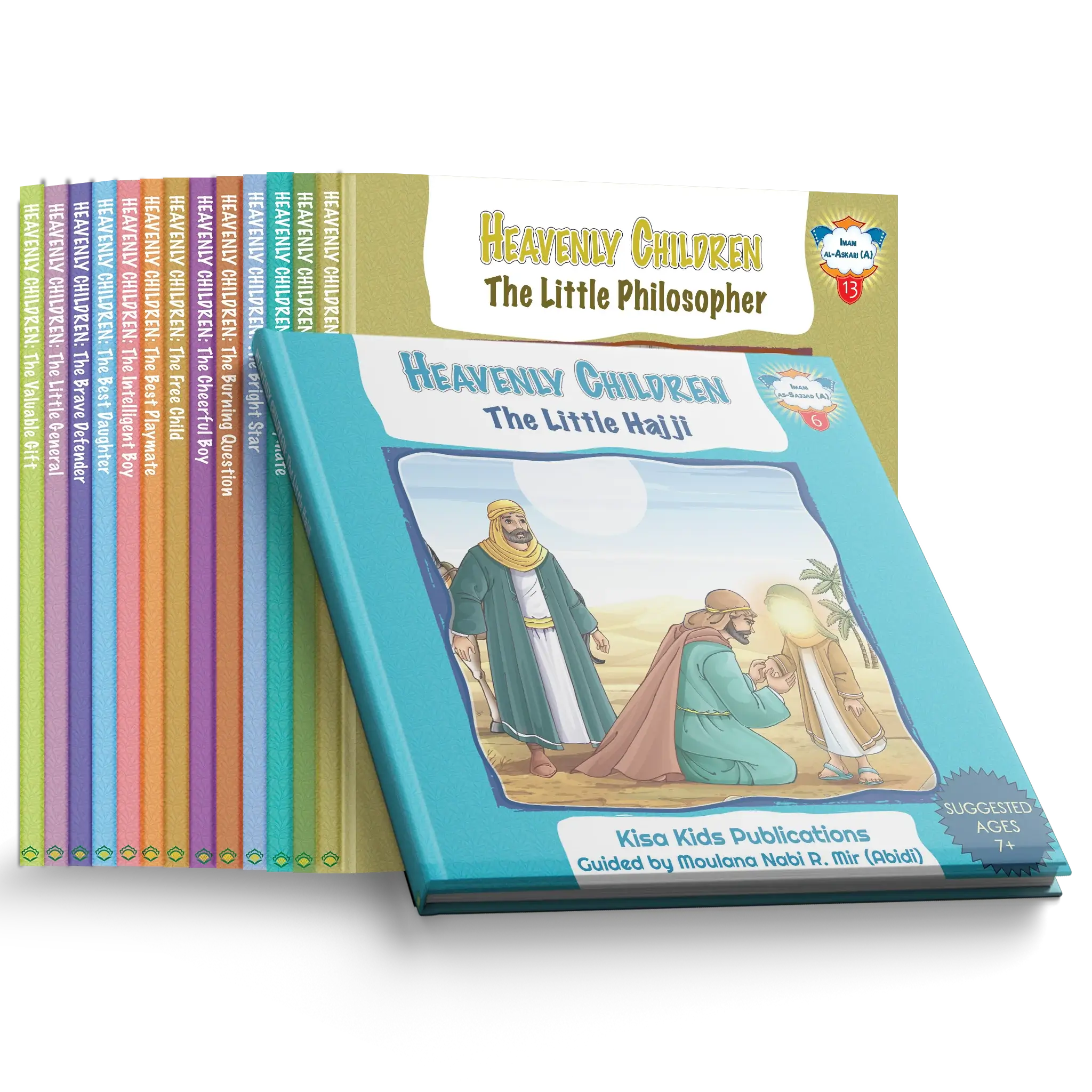 Set of children's books titled 'Heavenly Children: The Little Philosopher' on a white background