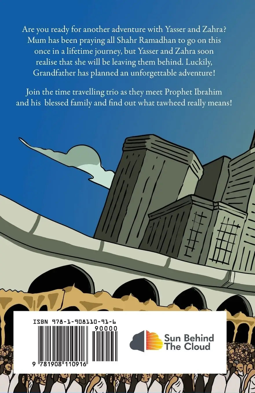 Book cover with text and illustration of a cityscape and cloud.
