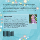 Back cover of 'A Special Eid Blessing' featuring author bio and brief - Book for Shia Kids celebrating Eid