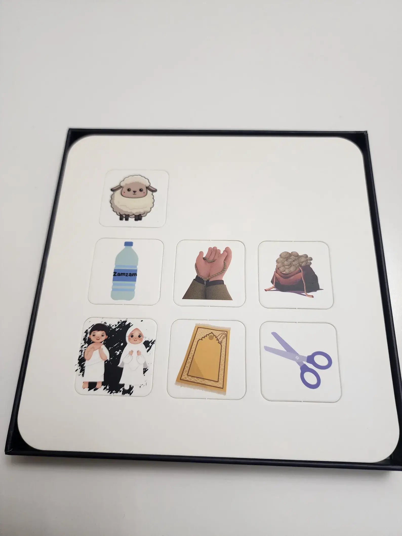 Set of illustrated cards with various images on a white background Shia Kids Budding Mumin