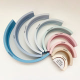 Rainbow Islamic months stacker toy in Blue for Shia Kids Babies Toddlers made of Silicon