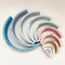 Rainbow Islamic months stacker toy in Blue for Shia Kids Babies Toddlers made of Silicon