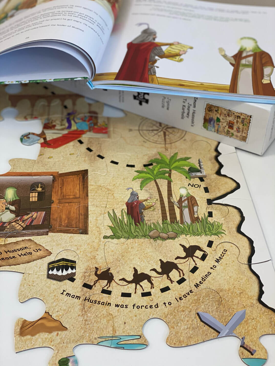 Imam Hussain to Karbala journey Jigsaw puzzle with book 
