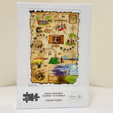  Imam Hussain to Karbala in this vibrantly and picturesque illustrated cardboard puzzle, while promoting and helping children development of hand-eye coordination, problem-solving skills, fine motor skills, memory, concentration, and shape recognition, as well as learning about Imam Hussain's Journey to Karbala towards reaching Imam Mahdi.