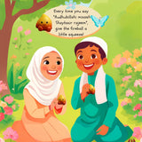 Book cover of 'Little Whisperer' with two children in a garden setting.