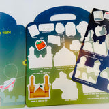 'My Ziyarat Trip!' magnetic book for Shia Kids Children show magnets can be stuck on the book.