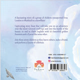 Book back cover with text and branding