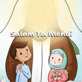 Book cover with two cartoon characters and text 'Salam Ya Mehdi' by Um Aimen Al-Attar