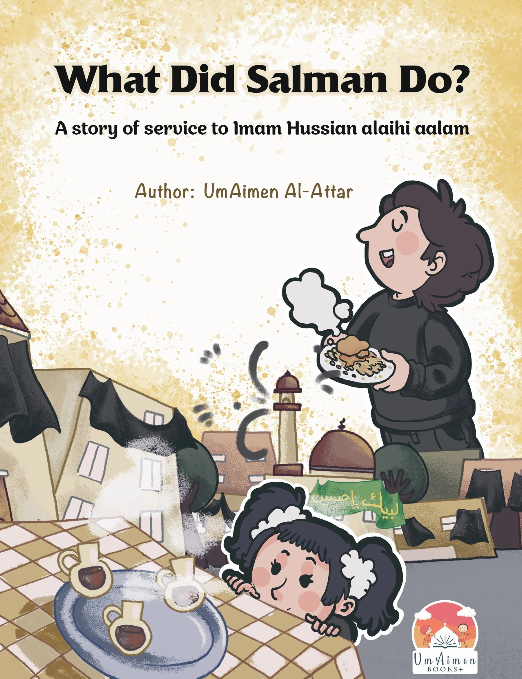 Book cover of 'What Did Salman Do?' with illustrations of a child and a cat, and text about the author.