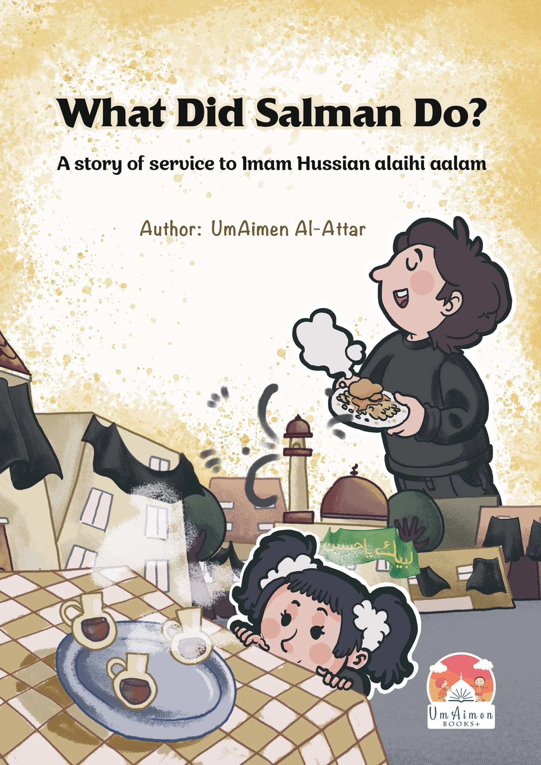 Book cover of 'What Did Salman Do?' with illustrations of a child and a cat, and text about the author.